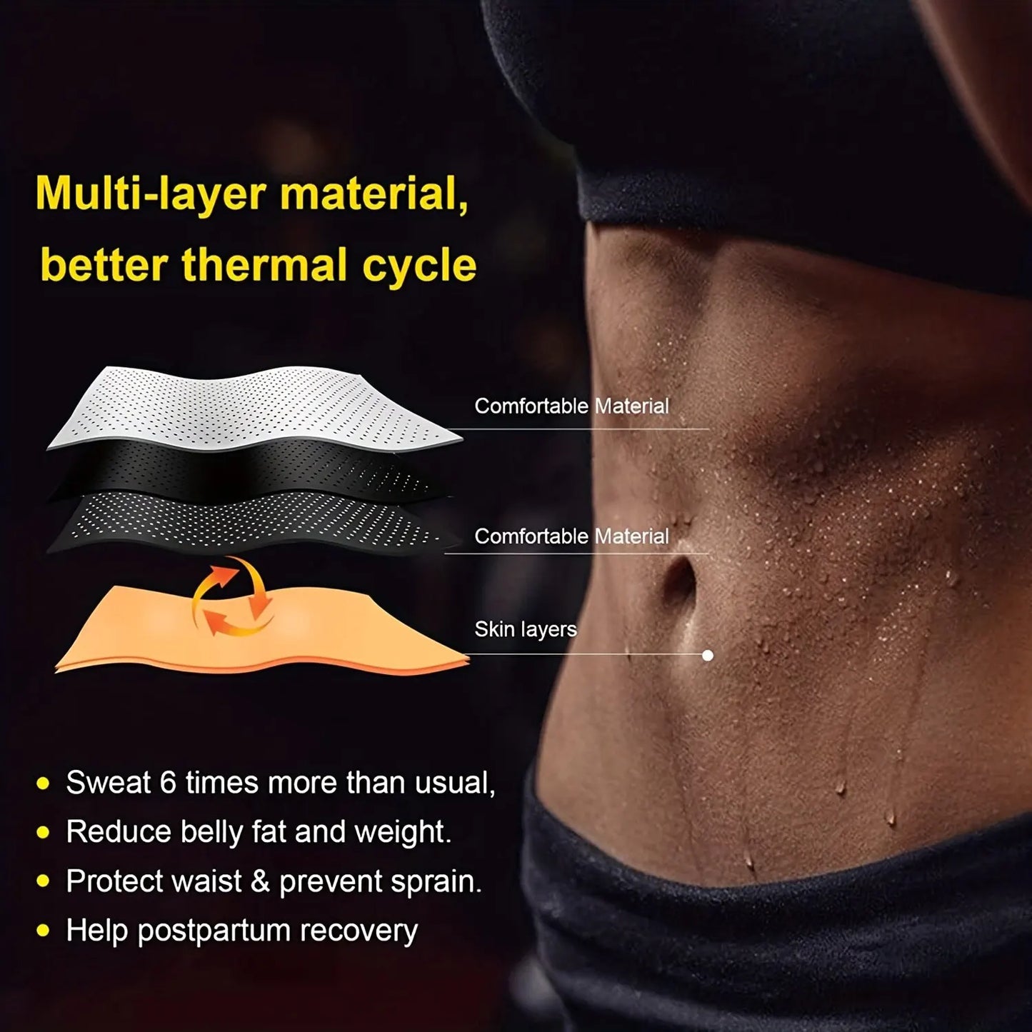 Breathable Neoprene Waist Trainer Trimmer Belt