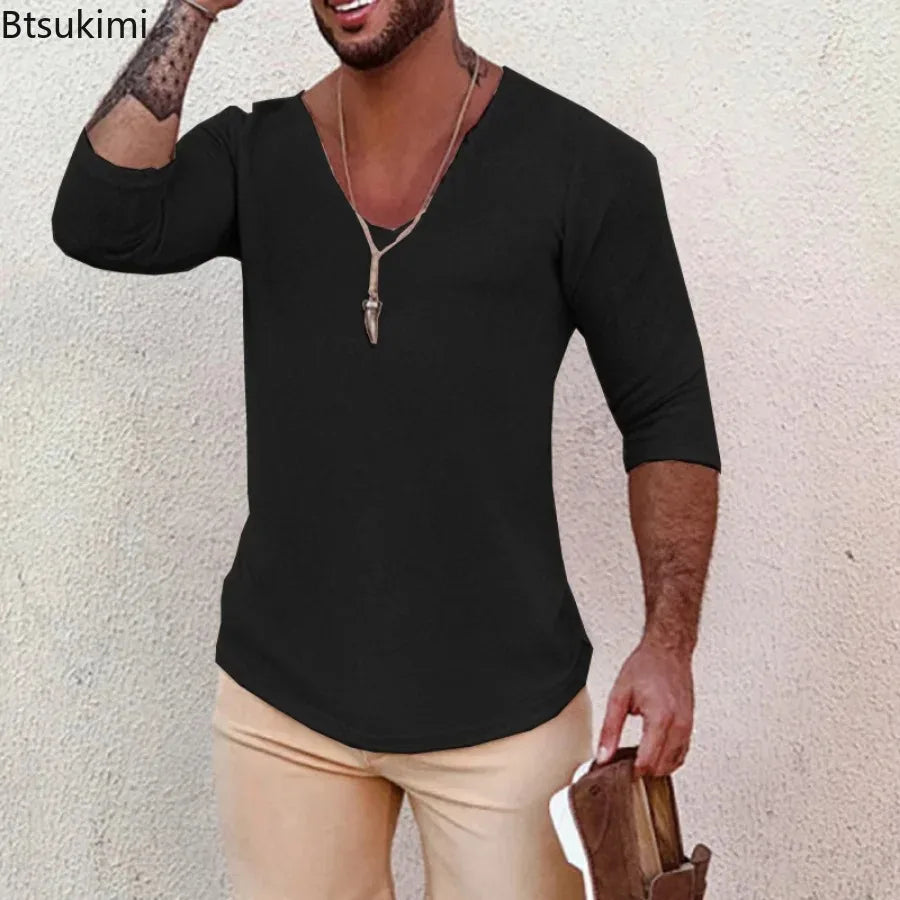 Men's Casual Long Sleeve Knitted Sweater