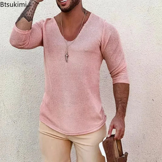 Men's Casual Long Sleeve Knitted Sweater