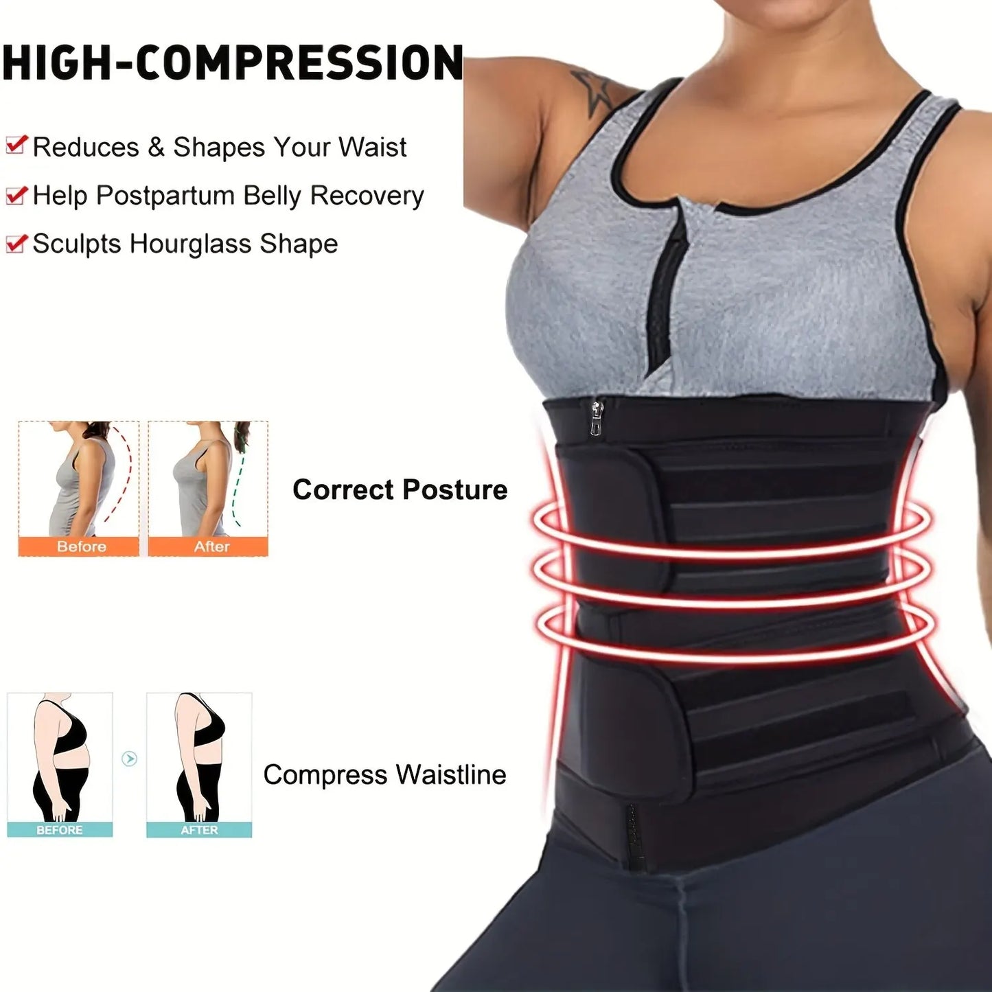 Breathable Neoprene Waist Trainer Trimmer Belt