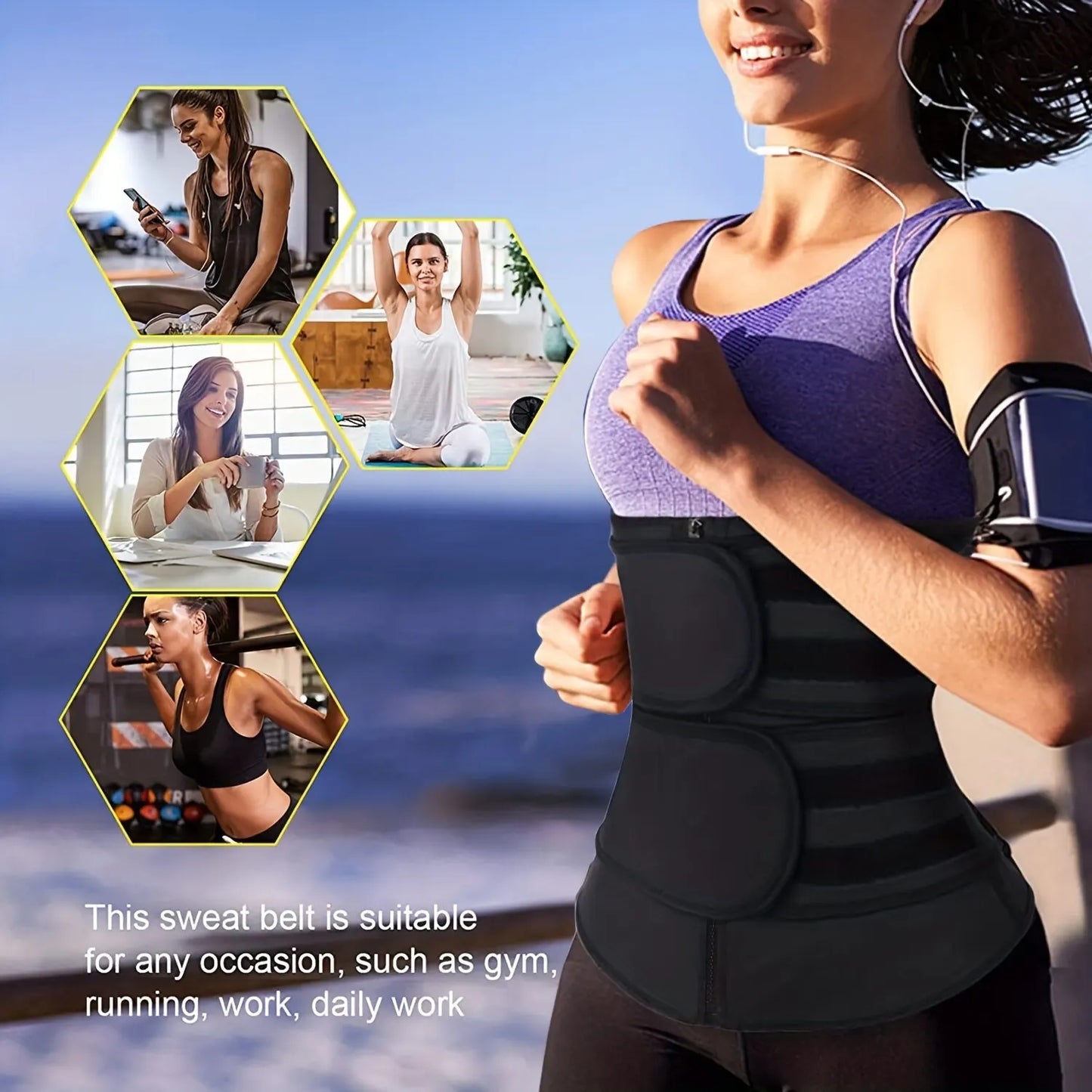 Breathable Neoprene Waist Trainer Trimmer Belt