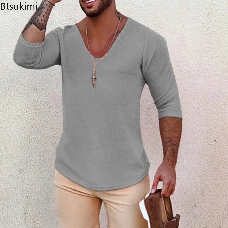 Men's Casual Long Sleeve Knitted Sweater