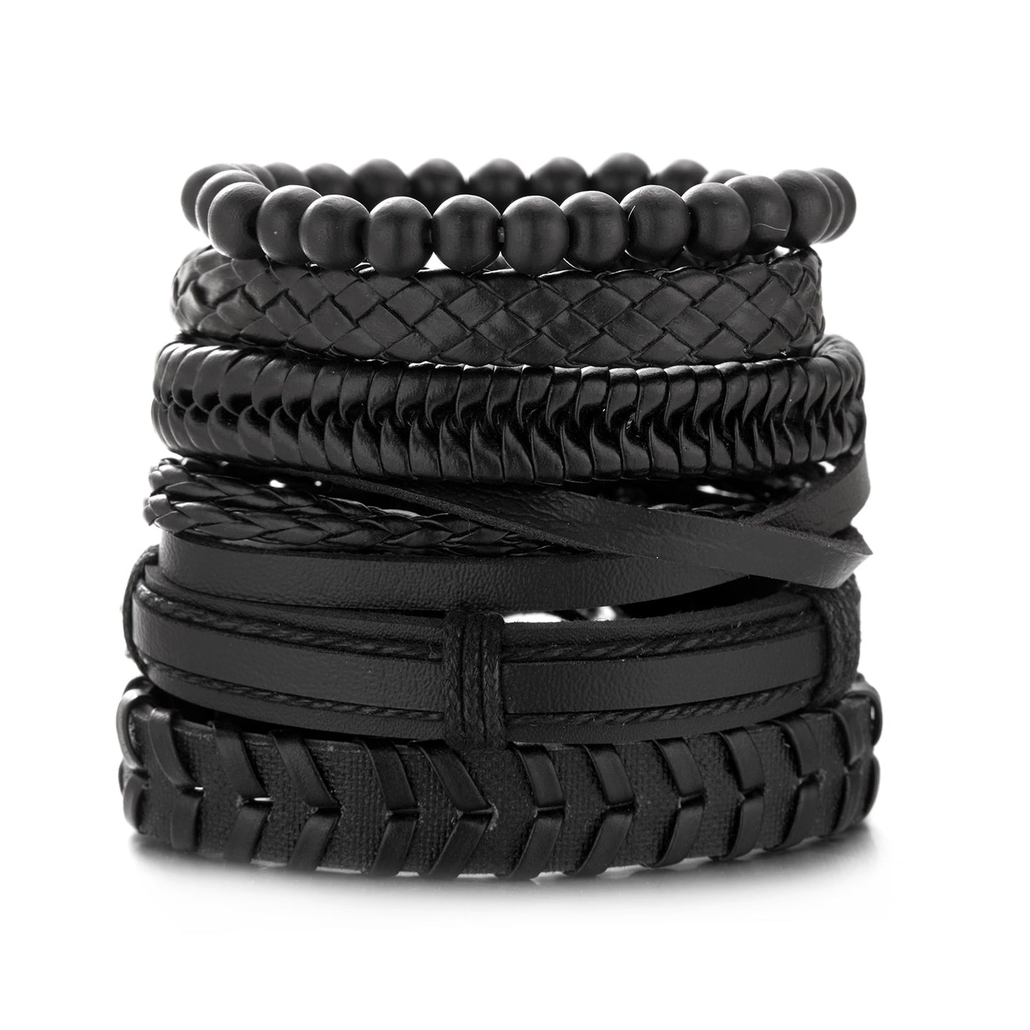 Men Leather Braid Bracelets