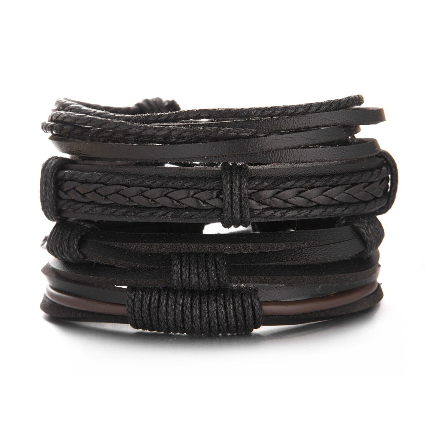 Men Leather Braid Bracelets