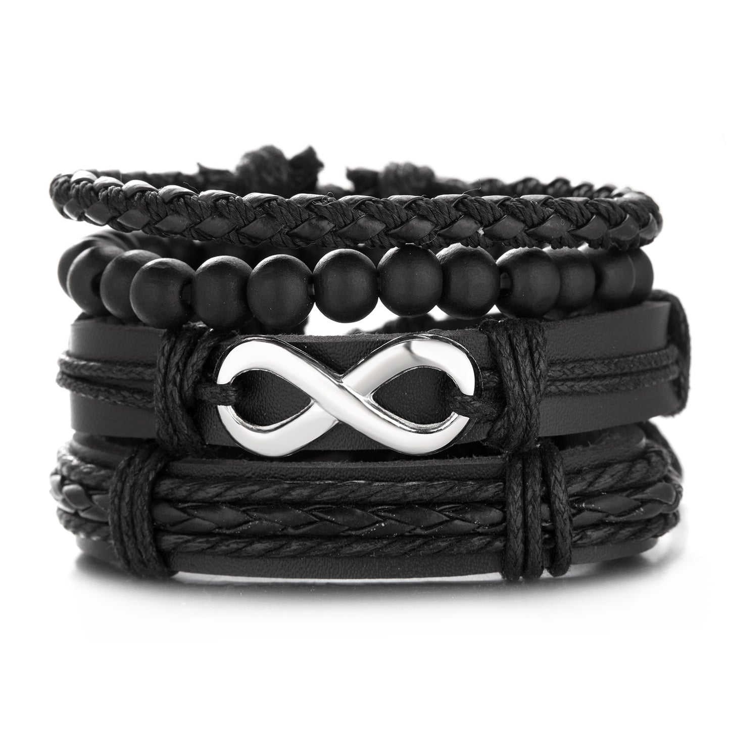 Men Leather Braid Bracelets