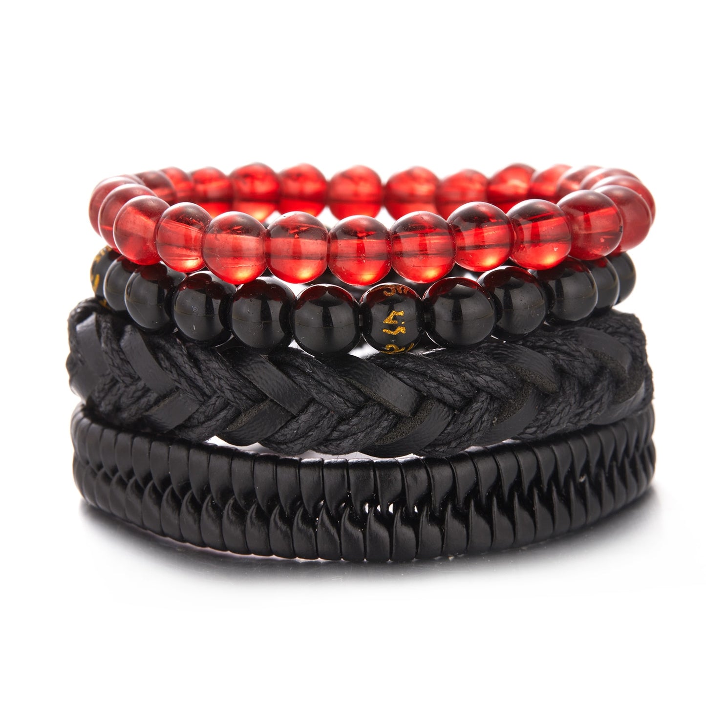 Men Leather Braid Bracelets