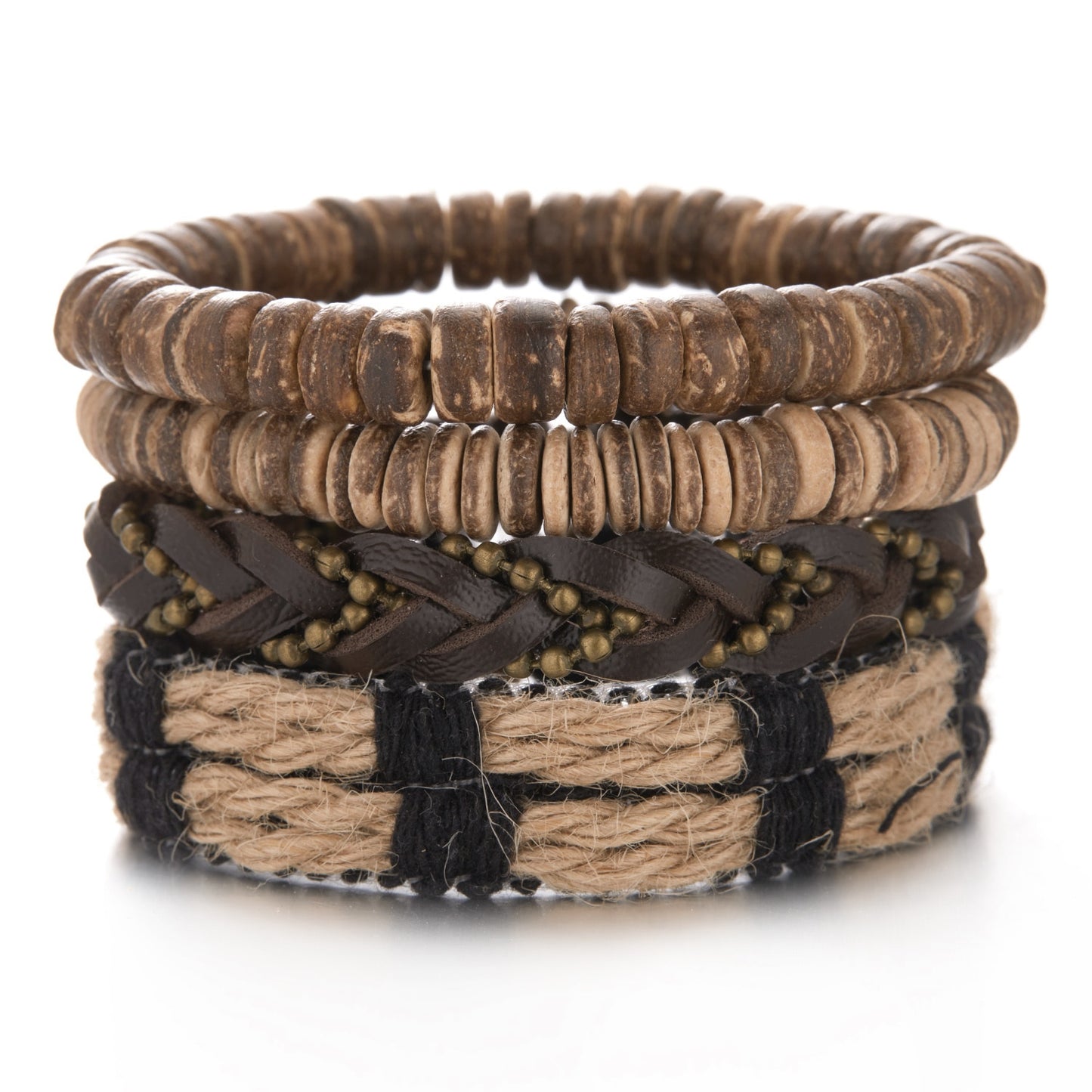 Men Leather Braid Bracelets