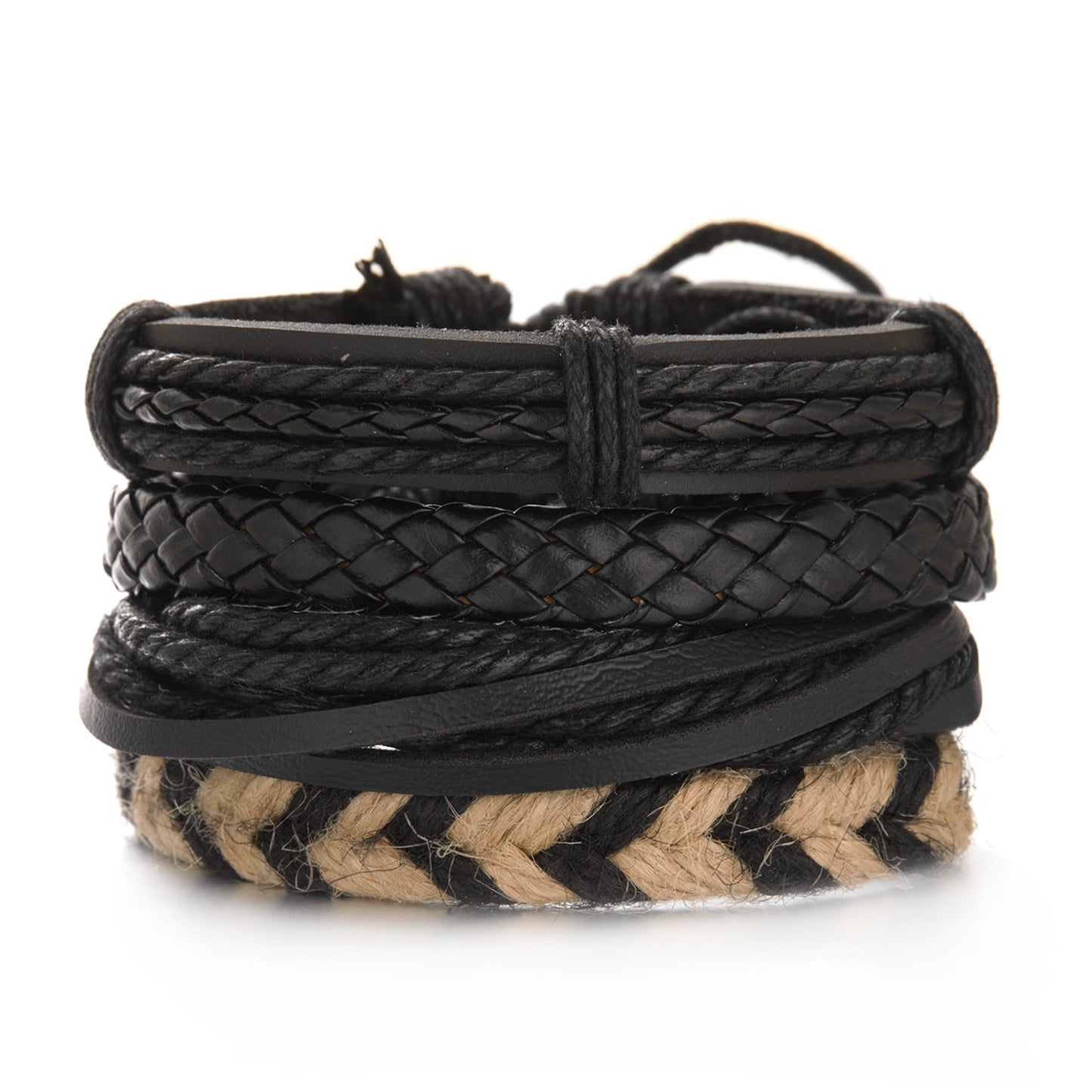 Men Leather Braid Bracelets