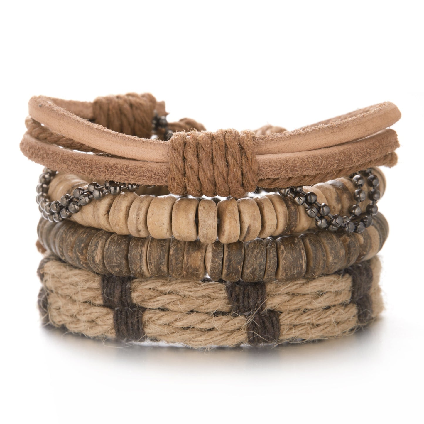 Men Leather Braid Bracelets